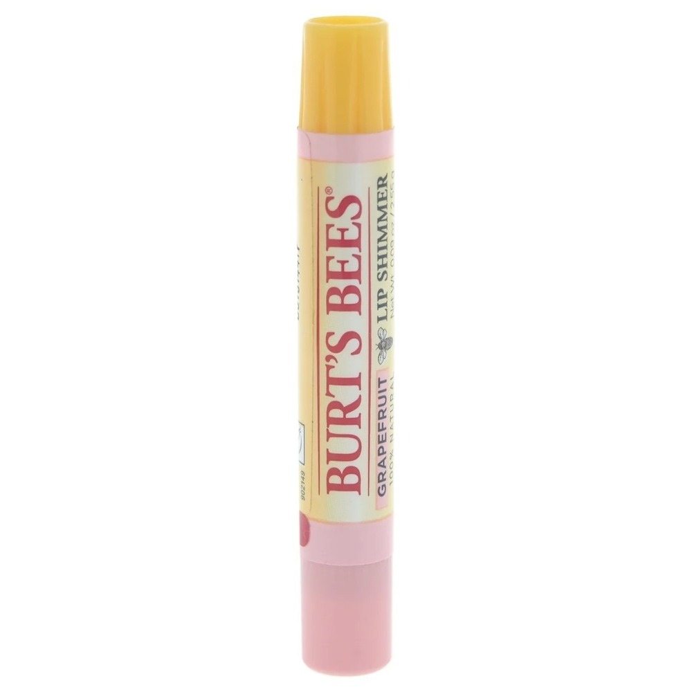 Burt's Bees Lip Shimmer Grapefruit 100% Natural Moisturizing Lip Color NEW